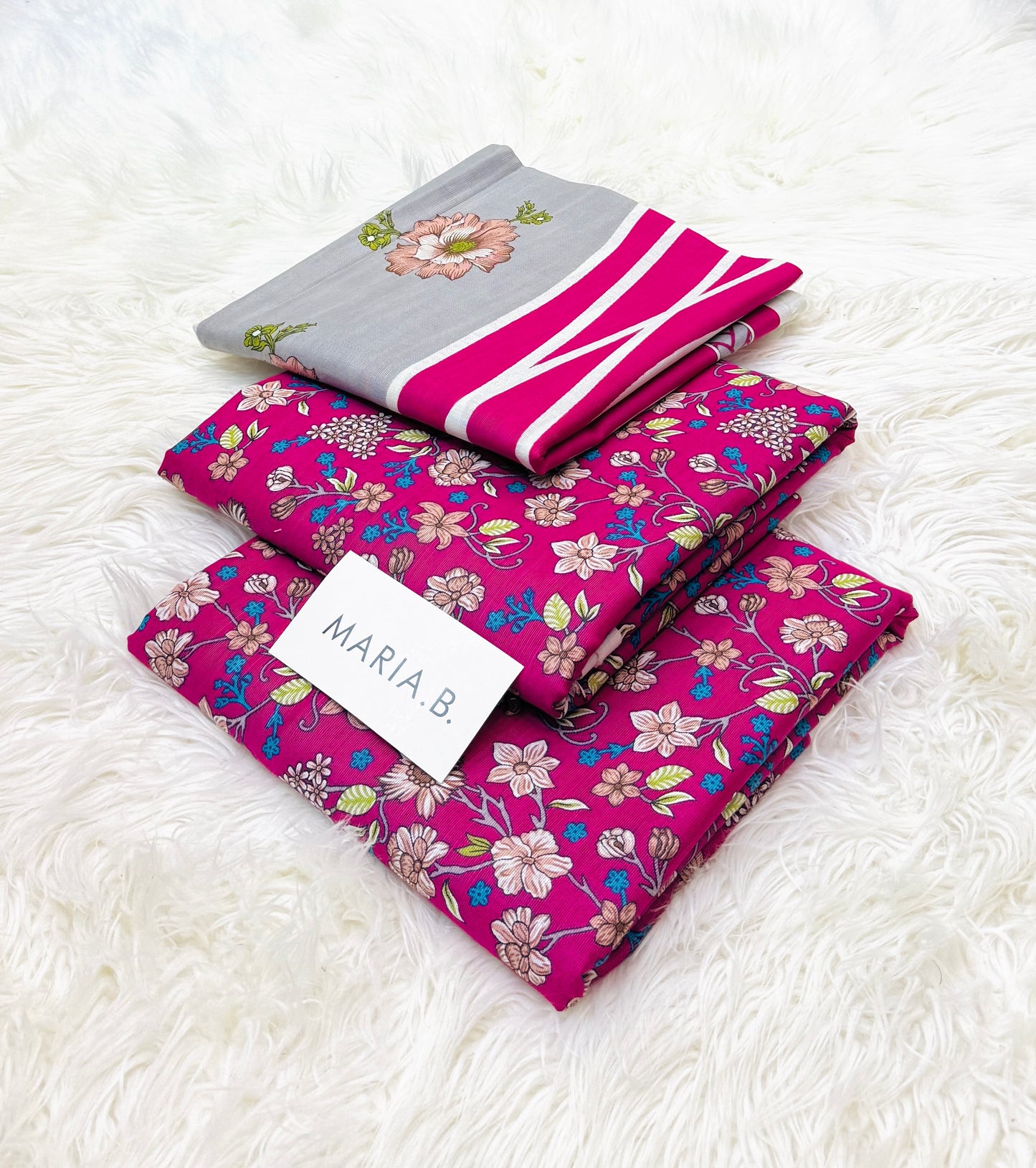 Maria.B Khaddar Luxury Print 3pc (AJ-1018)