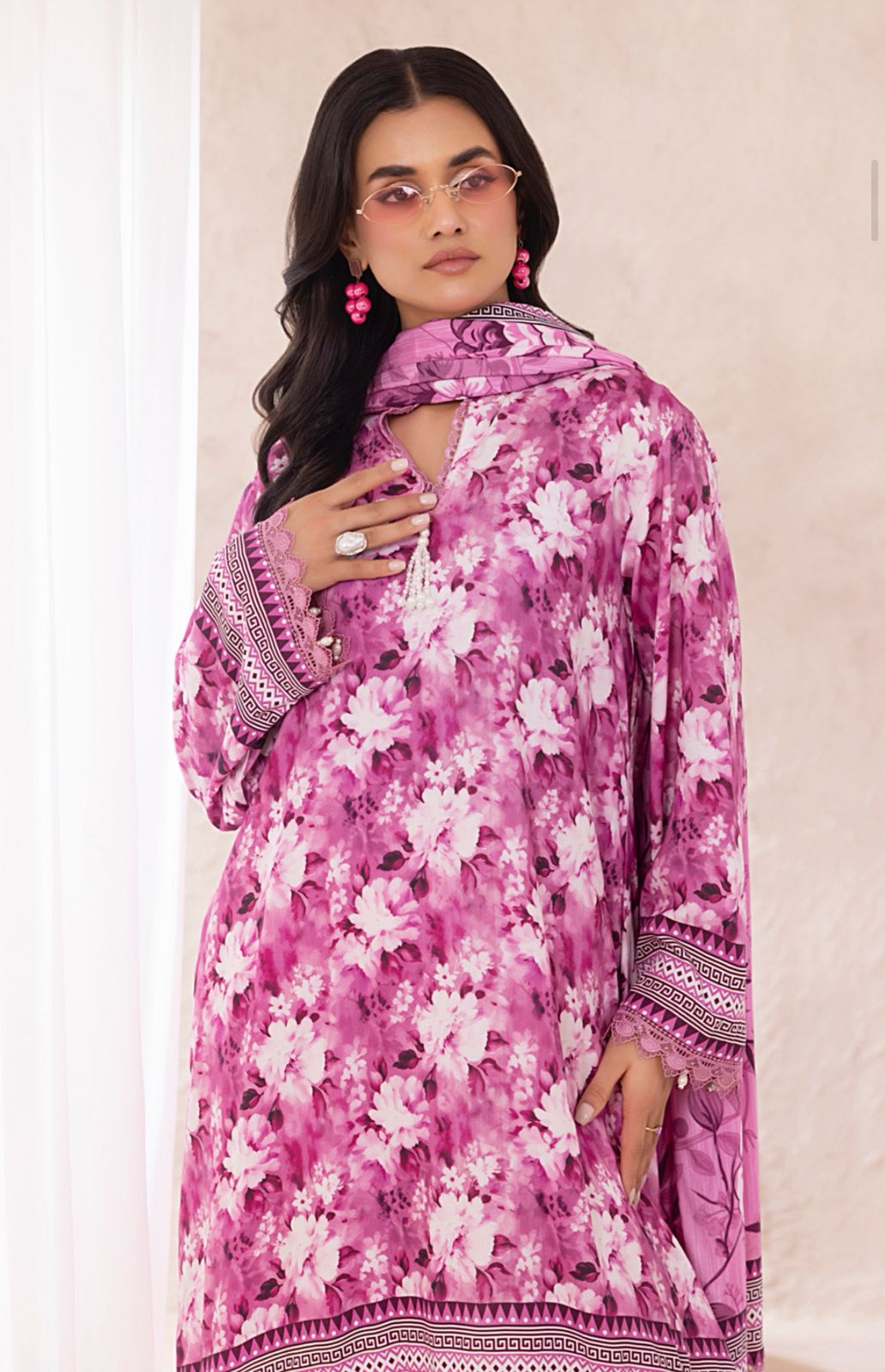 Regalia Printed Linen 3pc