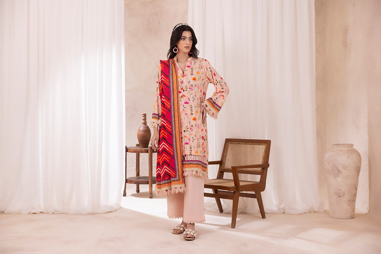 Regalia Printed Linen 3pc