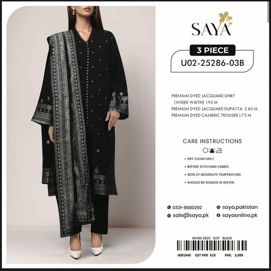 SAYA JACQUARD PRINTED 3PC