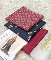 NISHAT LINEN 3PC PRINTED