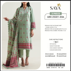 SAYA JACQUARD PRINTED 3PC