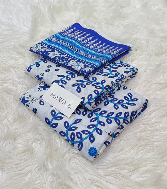 Maria.B Khaddar Luxury Print 3pc (AJ-1025)