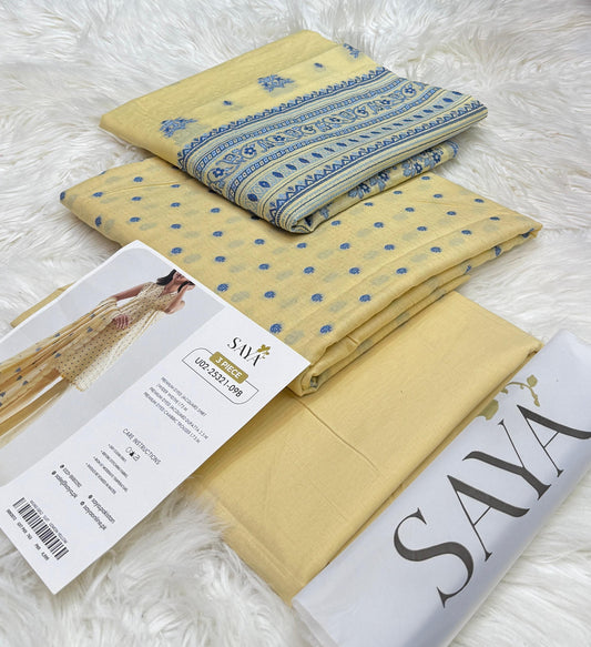 SAYA JACQUARD PRINTED 3PC