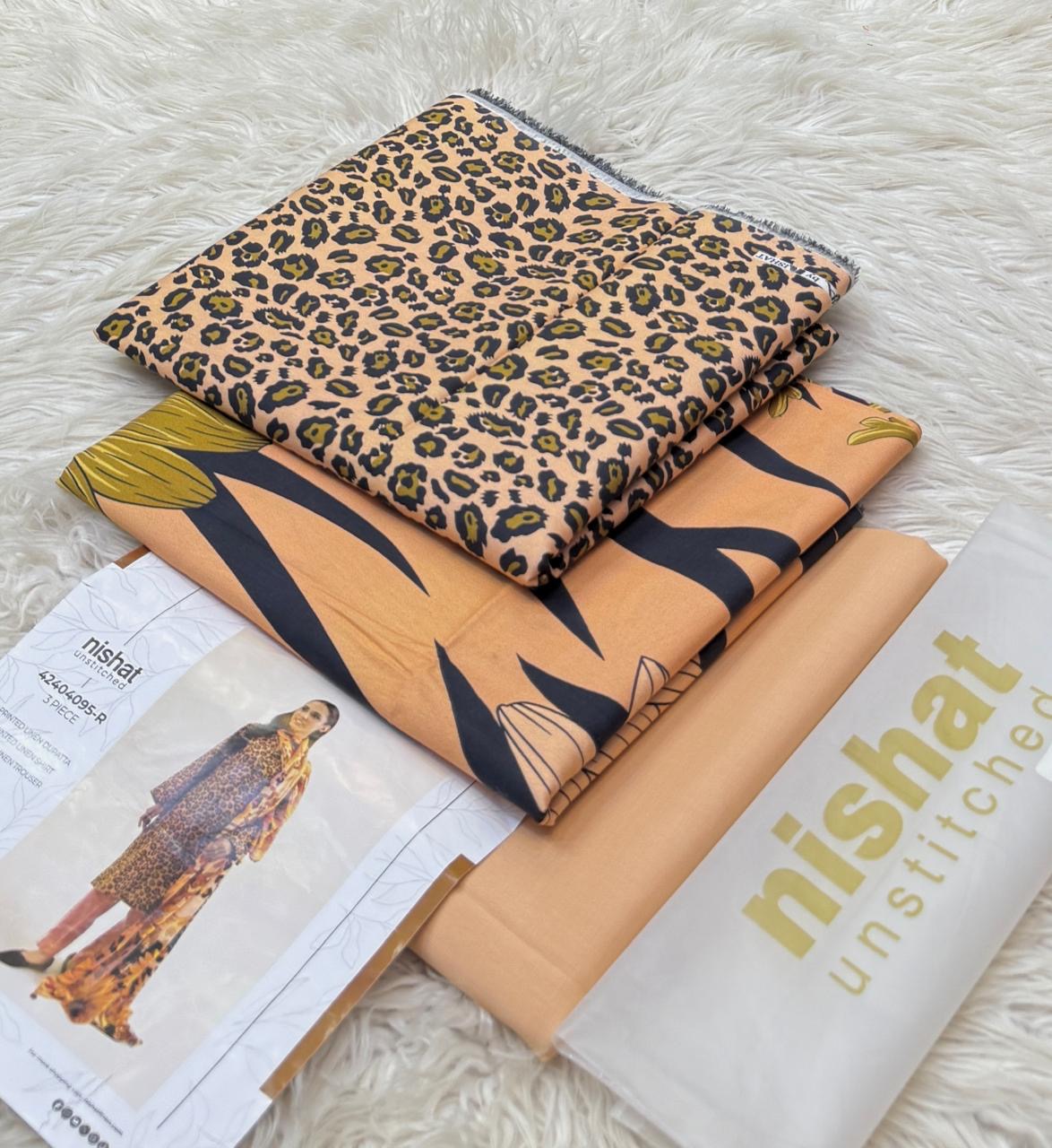 NISHAT LINEN 3PC PRINTED