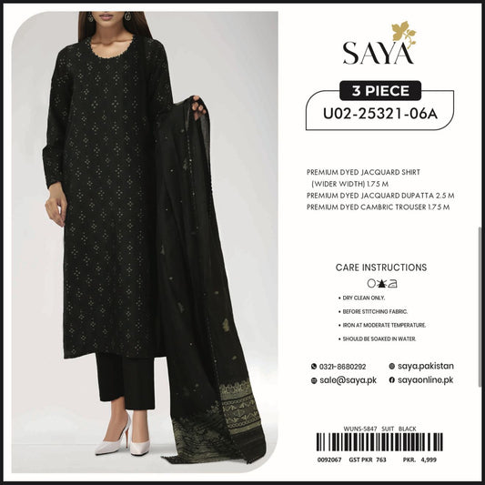 SAYA JACQUARD PRINTED 3PC