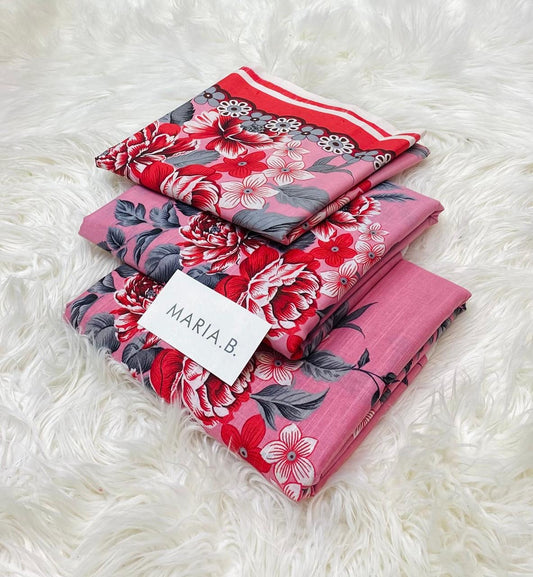 Maria.B Khaddar Luxury Print 3pc (AJ-1002)