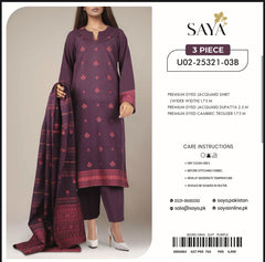 SAYA JACQUARD PRINTED 3PC
