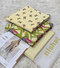 NISHAT LINEN 3PC PRINTED
