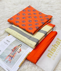 NISHAT LINEN 3PC PRINTED