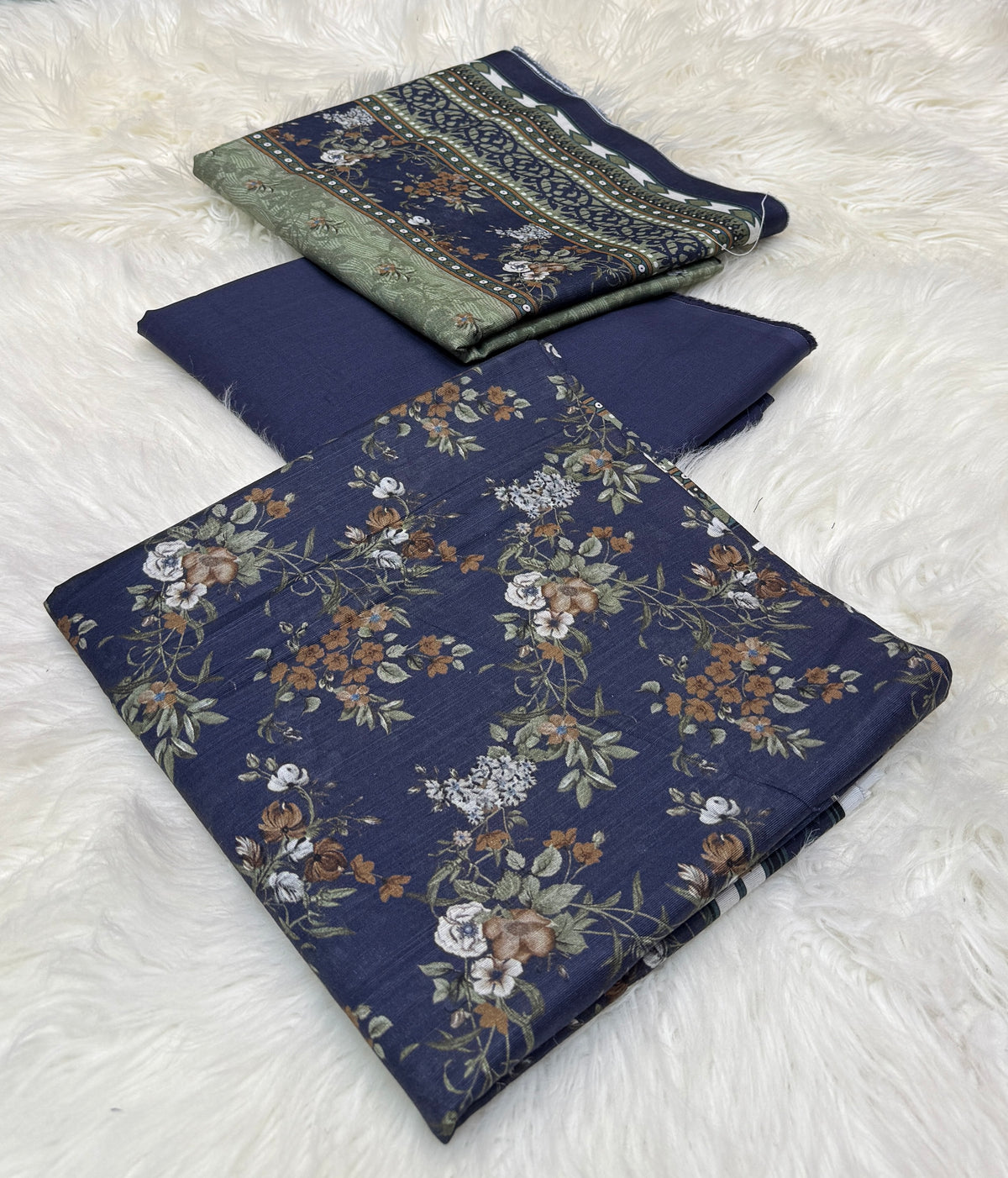 Bin Saeed Original 3pc Printed Khaddar (AT- 2017)