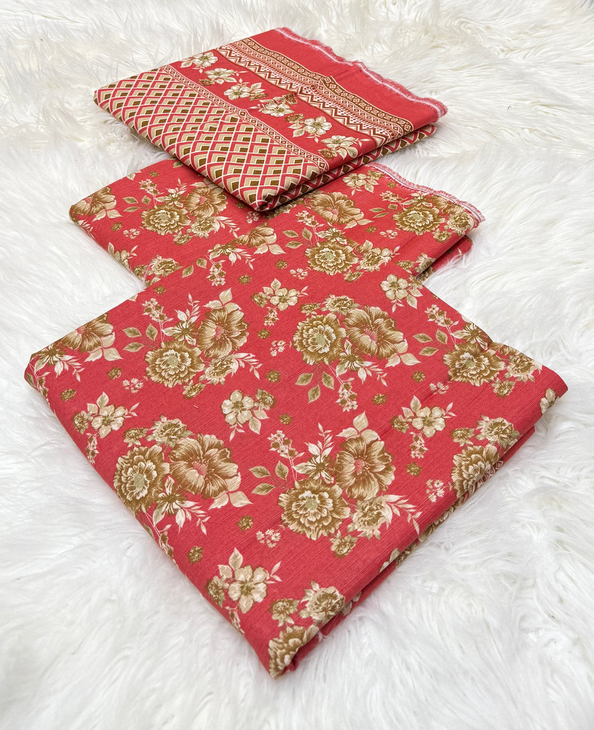 Bin Saeed Original 3pc Printed Khaddar (AT- 2037)