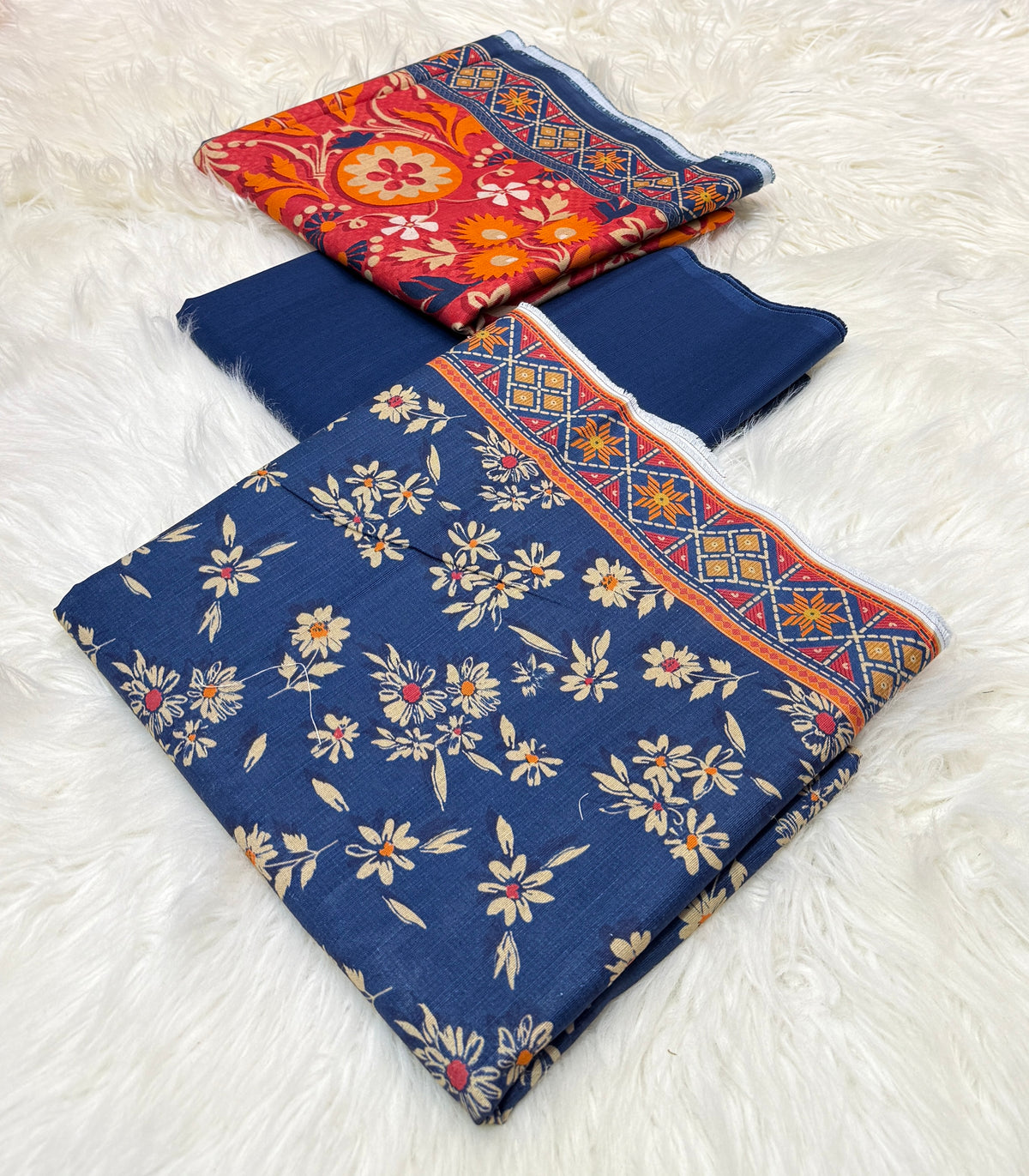 Bin Saeed Original 3pc Printed Khaddar (AT-2003)