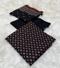 Bin Saeed Original 3pc Printed Khaddar (AT-2004)