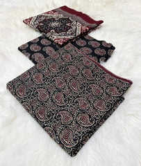 Bin Saeed Original 3pc Printed Khaddar (AT- 2042)