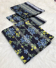 Bin Saeed Original 3pc Printed Khaddar (AT- 2020)