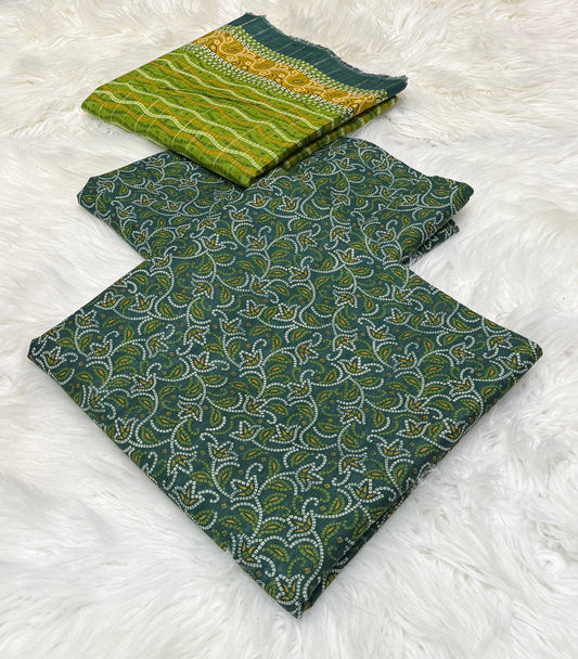 Bin Saeed Original 3pc Printed Khaddar (AT-2002)