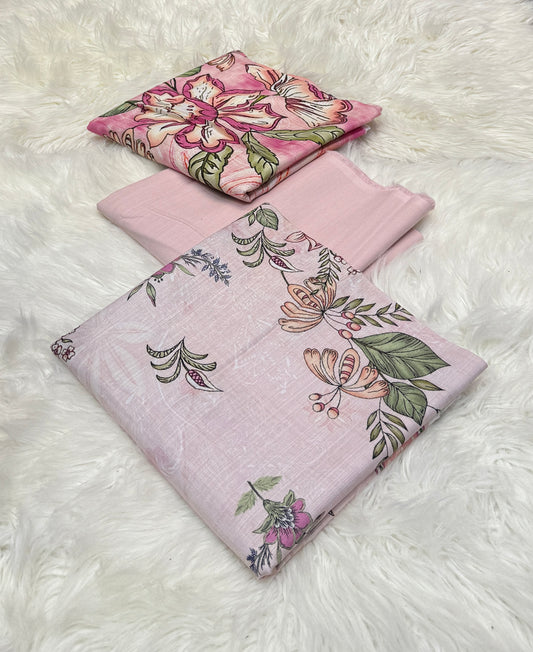 Bin Saeed Original 3pc Printed Khaddar (AT- 2006)