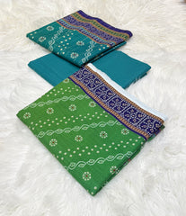 Bin Saeed Original 3pc Printed Khaddar (AT- 2008)