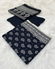 Bin Saeed Original 3pc Printed Khaddar (AT- 2041)