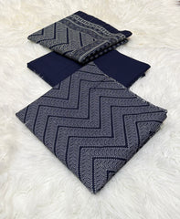 Bin Saeed Original 3pc Printed Khaddar (AT- 2013)