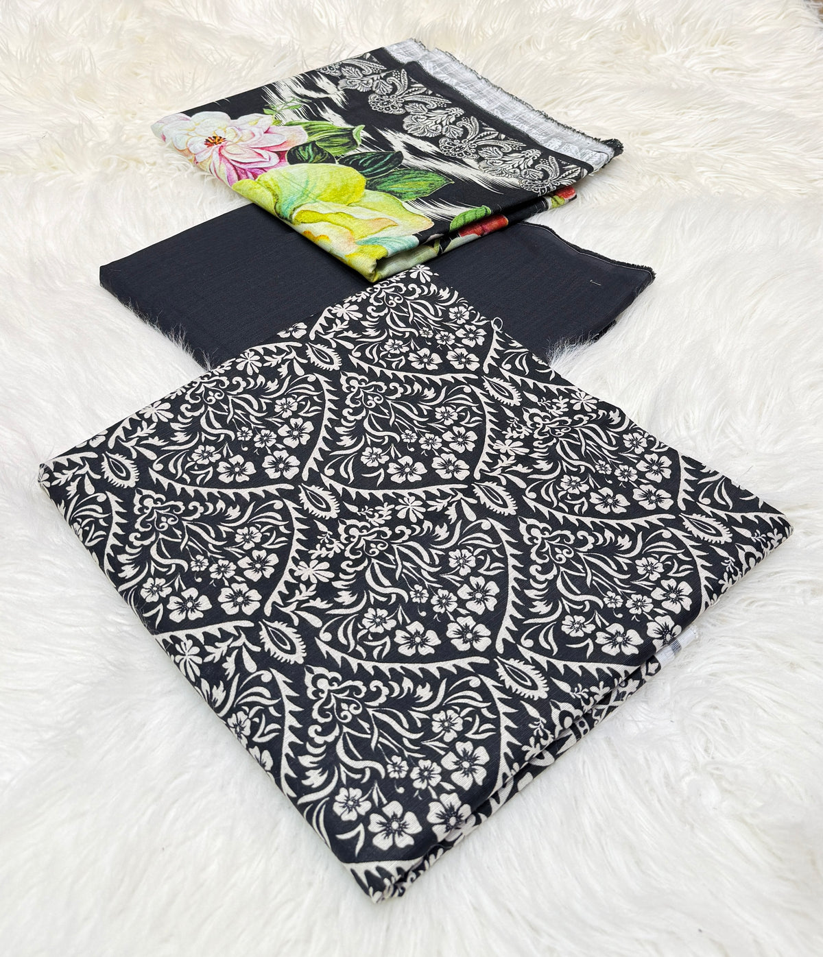 Bin Saeed Original 3pc Printed Khaddar (AT- 2019)