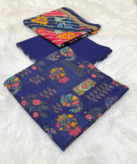 Bin Saeed Original 3pc Printed Khaddar (AT- 2024)