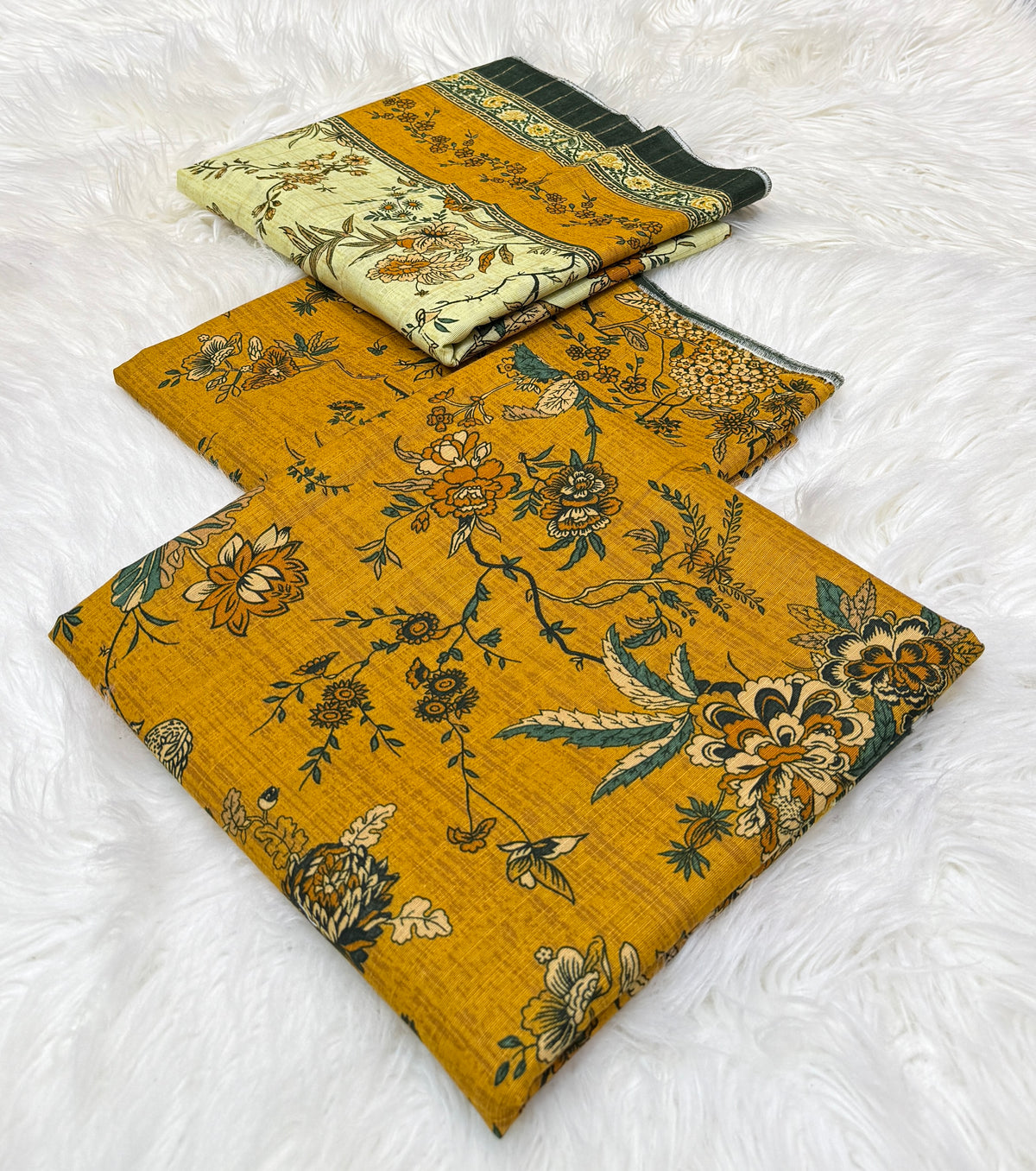 Bin Saeed Original 3pc Printed Khaddar (AT- 2032)