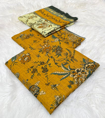 Bin Saeed Original 3pc Printed Khaddar (AT- 2032)