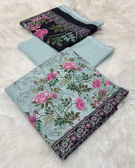 Bin Saeed Original 3pc Printed Khaddar (AT- 2016)