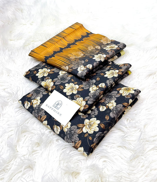 Sapphire Digital Printed 3pc