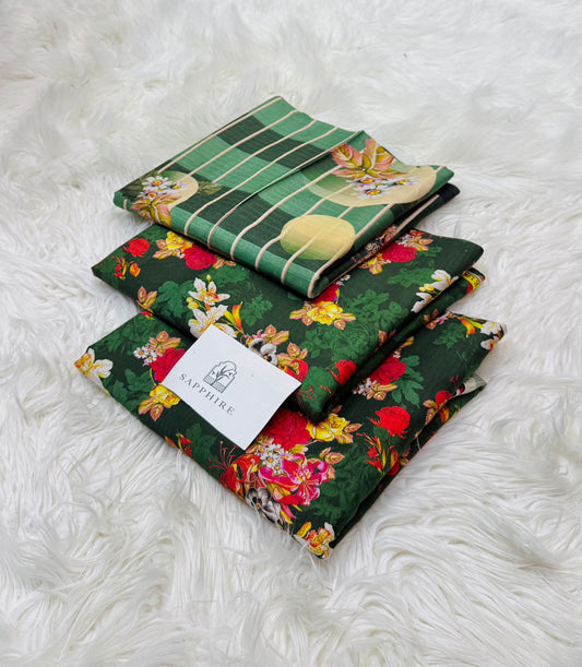 Sapphire Digital Printed 3pc