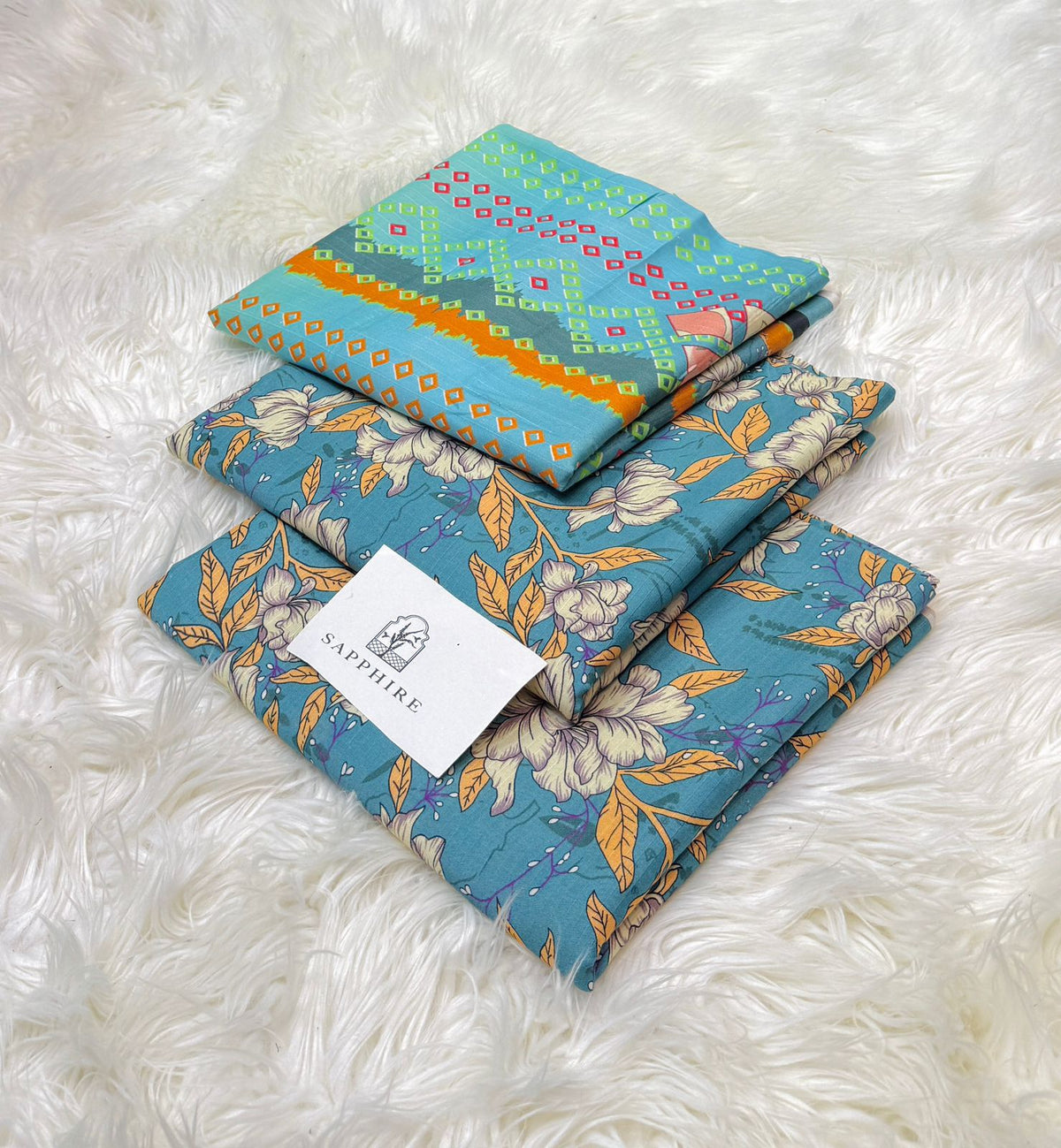 Sapphire Digital Printed 3pc