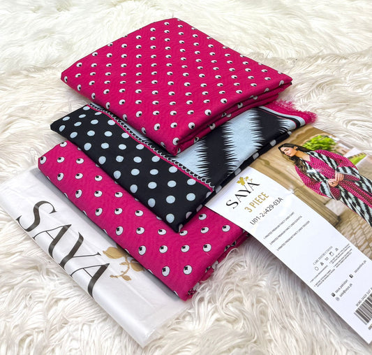 Saya Printed Linen 3-PC