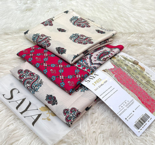 Saya Printed Linen 3-PC