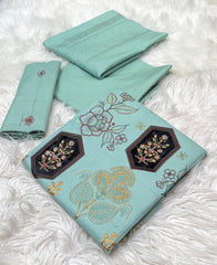 Bareeza Embroidery Dhanak 3-PC