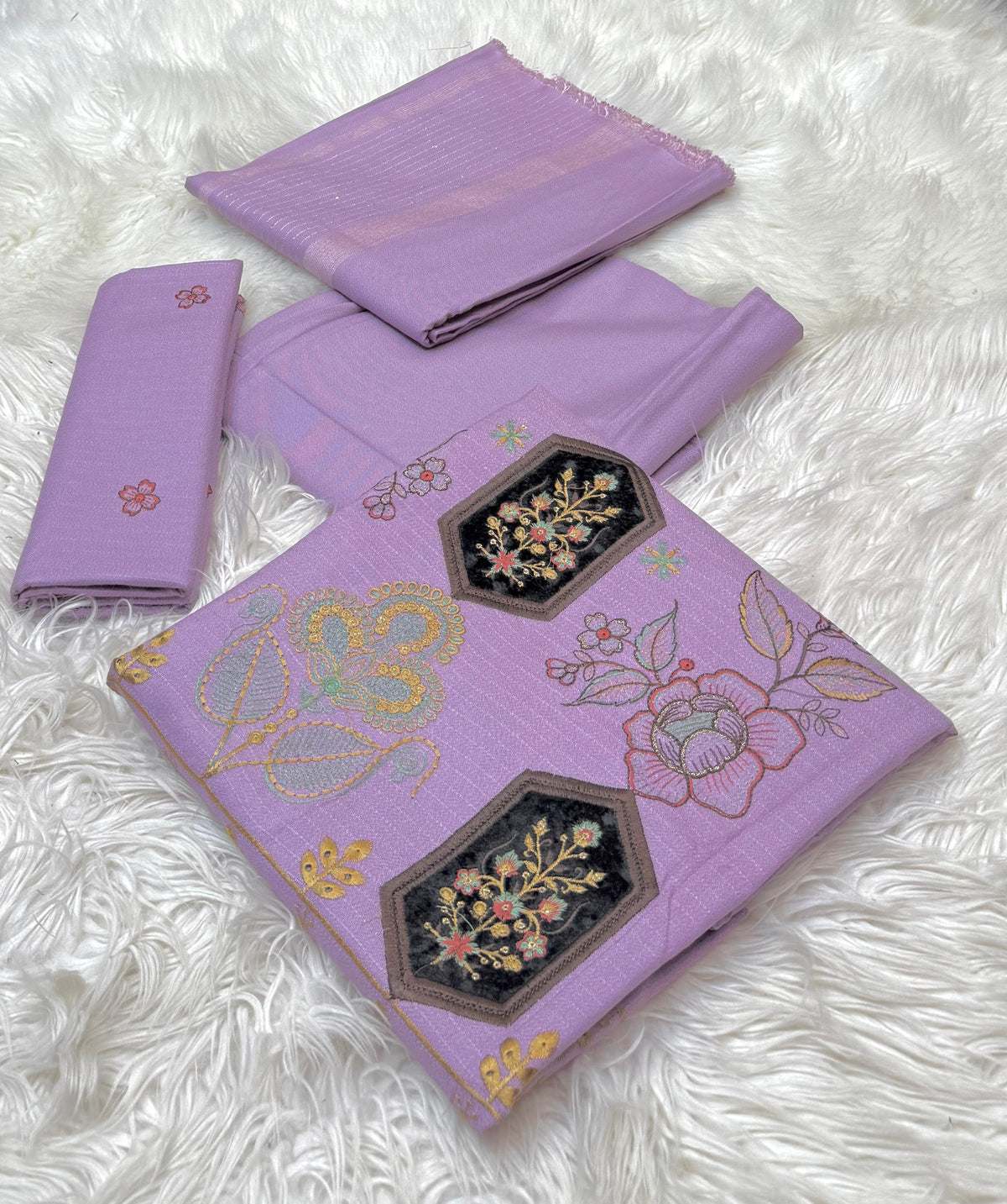 Bareeza Embroidery Dhanak 3-PC