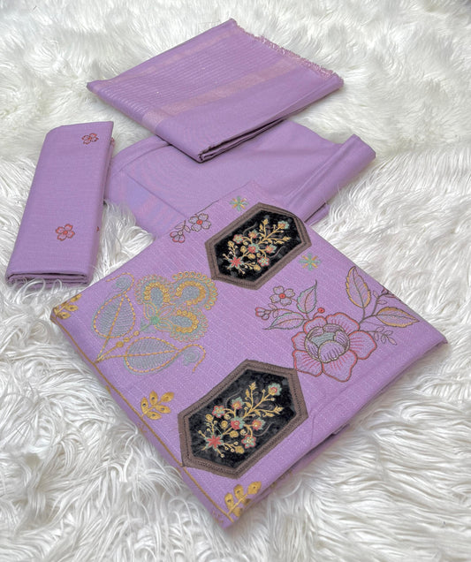 Bareeza Embroidery Dhanak 3-PC