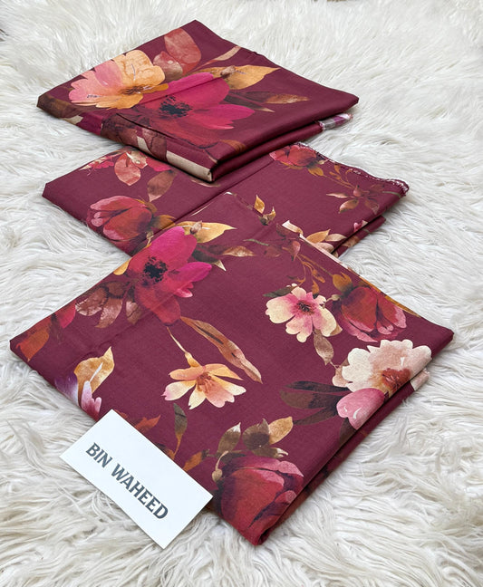Bin Waheed | Printed |  Viscose Doriya Linen | 3-PC