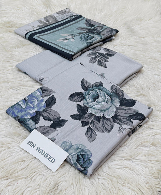 Bin Waheed | Printed |  Viscose Doriya Linen | 3-PC