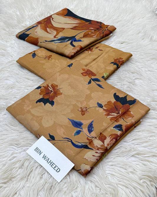 Bin Waheed | Printed |  Viscose Doriya Linen | 3-PC