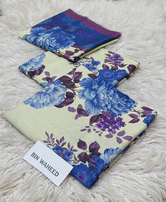 Bin Waheed | Printed |  Viscose Doriya Linen | 3-PC