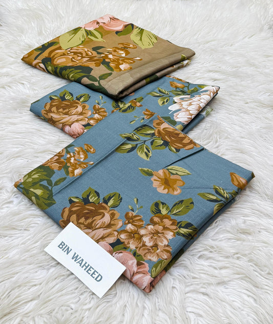 Bin Waheed | Printed |  Viscose Doriya Linen | 3-PC