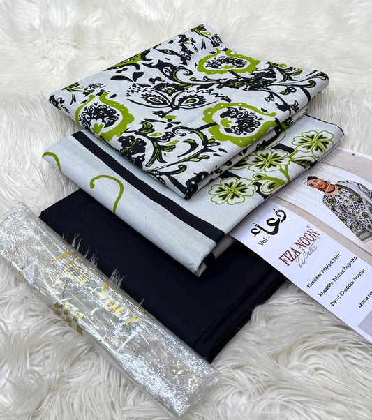 Fiza Noor | Printed Khaddar | 3-PC