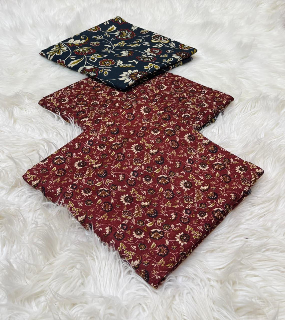 Bin Saeed Original 3pc Printed Khaddar (AT- 2049)