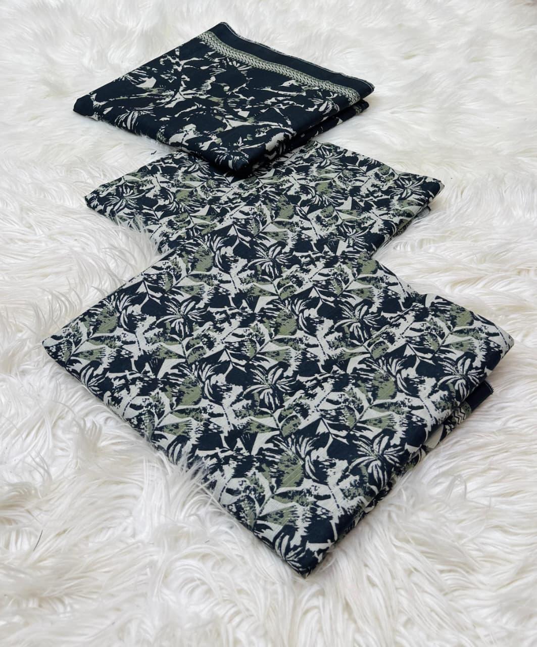 Bin Saeed Original 3pc Printed Khaddar (AT- 2057)