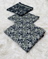 Bin Saeed Original 3pc Printed Khaddar (AT- 2057)