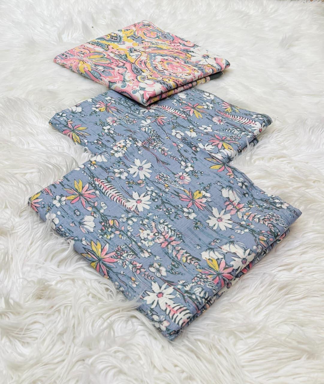 Bin Saeed Original 3pc Printed Khaddar (AT- 2060)