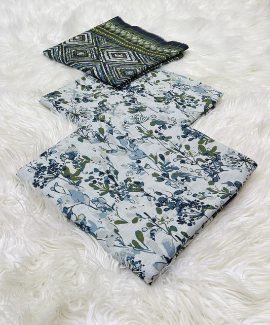 Bin Saeed Original 3pc Printed Khaddar (AT- 2064)