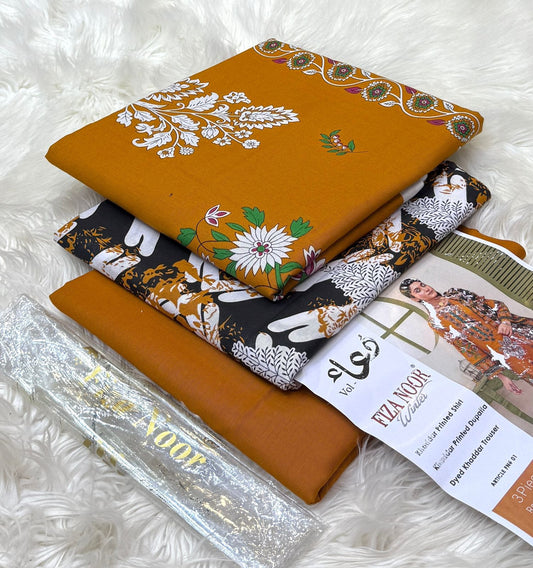 Fiza Noor | Printed | Khaddar | 3-PC